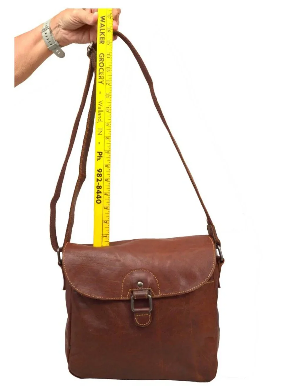 Jack Georges Leather Messenger Bag Nice!